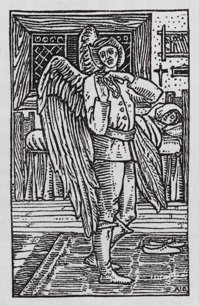 Hans Christian Andersen: Cestující společník (litho) od Arthur Joseph Gaskin