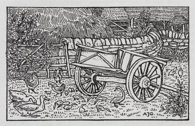 Hans Christian Andersen: Ošklivé káčátko (litho) od Arthur Joseph Gaskin
