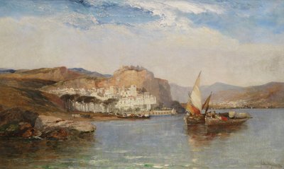 Poblíž Amalfi, záliv Salerno, Itálie, 1877 od Arthur Joseph Meadows