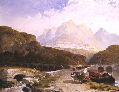 Scéna v Portugalsku od Arthur Joseph Meadows
