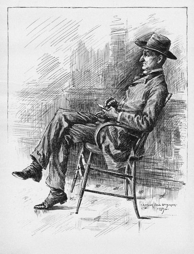 Portrét Benjamina Petera Old Hutch Hutchinson, 1890 od Arthur Jule Goodman