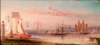 Earl Grey Dock, s lodí 