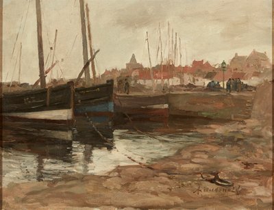 East Neuk Harbor (olej na plátně) od Arthur MacDonald