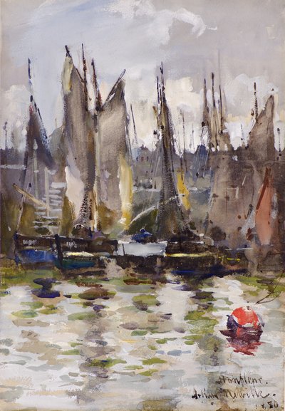 Přístav Honfleur od Arthur Melville