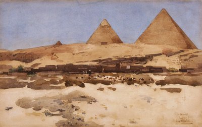 "Pyramidy", 1881 od Arthur Melville