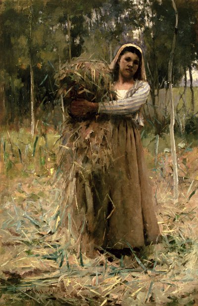 Rolnická dívka (The Fagot Collector) 1880 od Arthur Melville