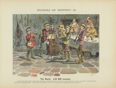 Bardi. Od roku 500 n. l. (barevná litografie) od Arthur Moreland