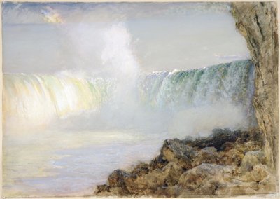 Niagarské vodopády (wc na papíře připevněné na hadru) od Arthur Parton