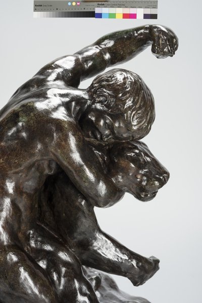 Puma a dítě (bronz) od Arthur Putnam