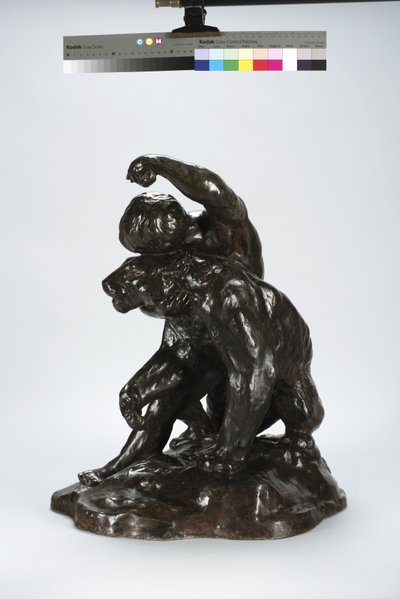 Puma a dítě (bronz) od Arthur Putnam