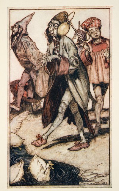 Laputian Gentleman Taking Walking, from Gulliver