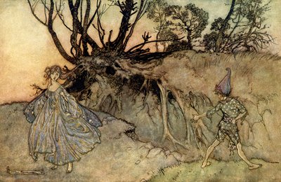 Sen noci svatojánské od Arthur Rackham