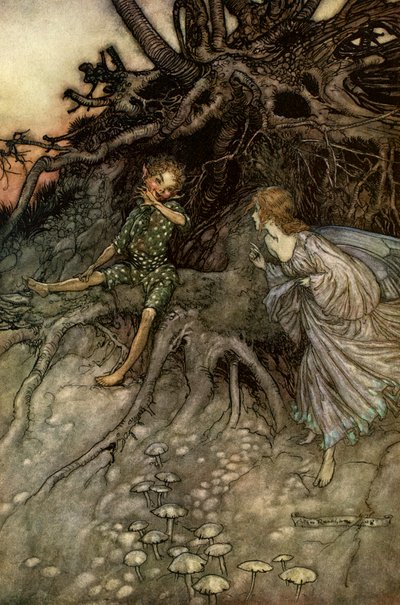 Sen noci svatojánské od Arthur Rackham
