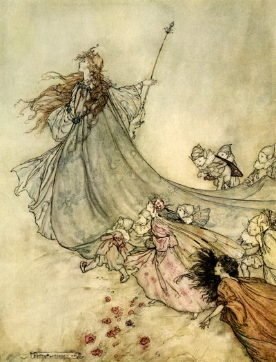 Sen noci svatojánské od Arthur Rackham