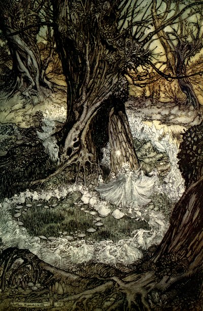 Sen noci svatojánské od Arthur Rackham