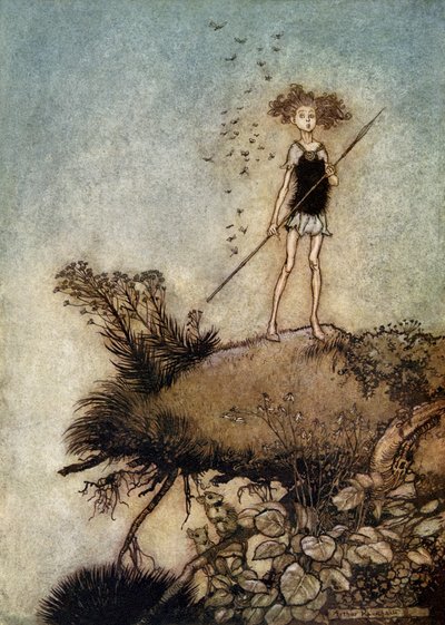 Sen noci svatojánské od Arthur Rackham