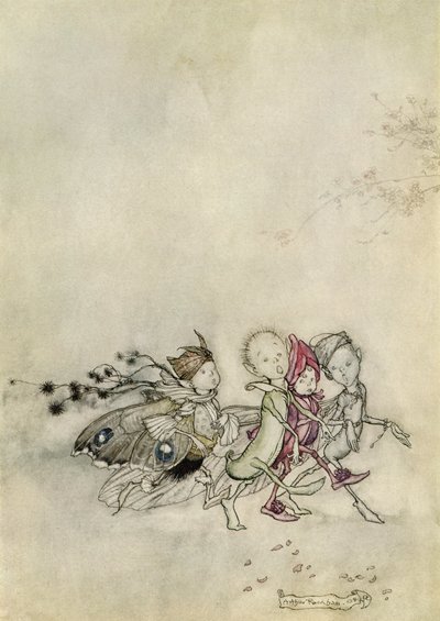 Sen noci svatojánské od Arthur Rackham