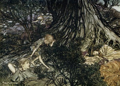Sen noci svatojánské od Arthur Rackham