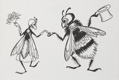 Moucha a včela se vdávají. od Arthur Rackham