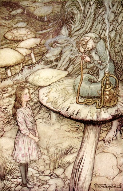 Alenka s dobrodružstvím v říši divů od Lewise Carrolla od Arthur Rackham