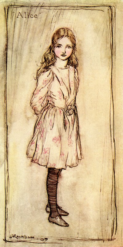 Alenka s dobrodružstvím v říši divů od Lewise Carrolla od Arthur Rackham