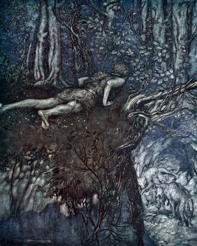 „A tam jsem poznal, jaká je láska“, 1924. od Arthur Rackham