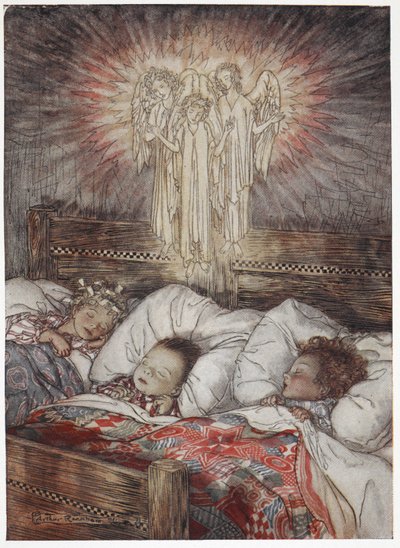 Děti spí a sní od Arthur Rackham