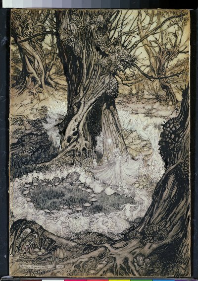 Pojď, nyní Rondel, 1908 od Arthur Rackham