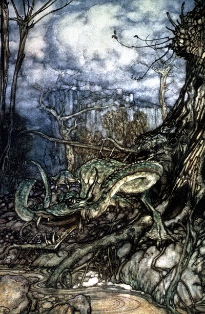 Drak od Arthur Rackham