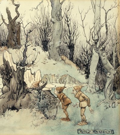 Elfové v lese, 1908 od Arthur Rackham