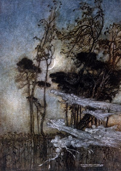 Ilustrace Arthur RACKHAM (1867-1939) pro Sen letní noci od Williama SHAKESPEARE od Arthur Rackham