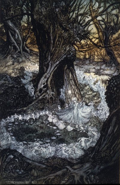 Ilustrace Arthur RACKHAM (1867-1939) pro Sen letní noci od Williama SHAKESPEARE od Arthur Rackham