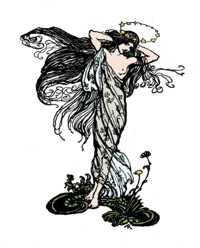 Ilustrace k filmu Sen letní noci od Williama SHAKESPEARE od Arthur Rackham