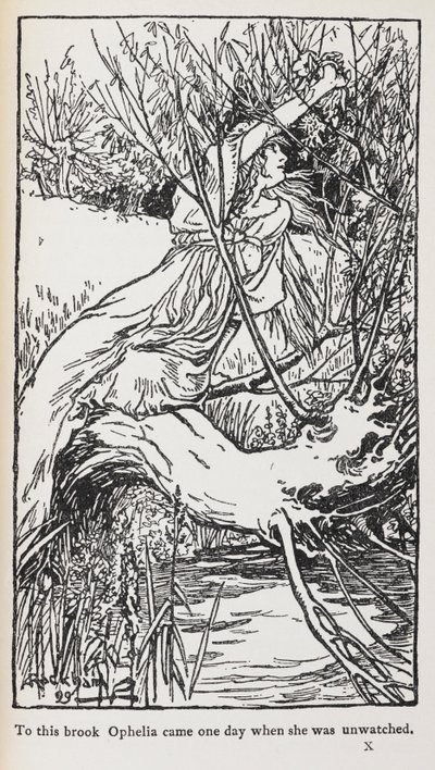 Ilustrace z Hamleta od Arthur Rackham
