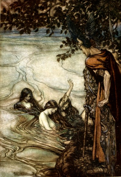 „Ilustrace ze Siegfrieda a soumraku bohů, 1924. od Arthur Rackham