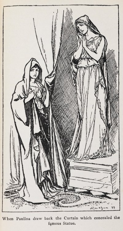 Ilustrace Pauliny ze Zimní pohádky od Arthur Rackham