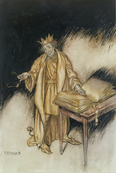 King Midas (pero, inkoust a wc na papíře) od Arthur Rackham