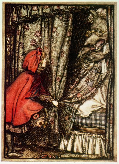 Červená Karkulka od Arthur Rackham