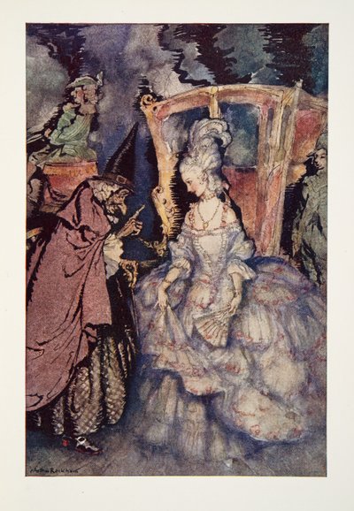 Teď, Popelko, můžeš jít, ale nezapomeň..., z knihy Arthura Rackhama Pohádky, vyd. 1933 od Arthur Rackham