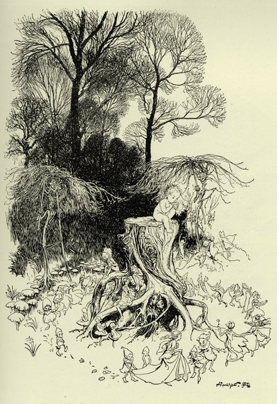 Petr Pan a víly od Arthur Rackham