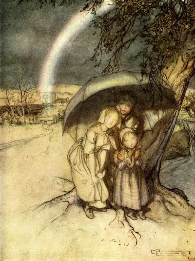 Déšť, déšť jděte do Španělska od Arthur Rackham
