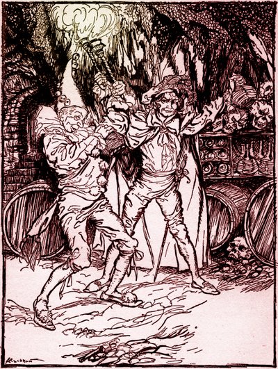 „Soudek z Amontillada“ od Edgara Allana Poea od Arthur Rackham