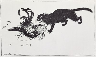 Kočka a kohout, ilustrace z 