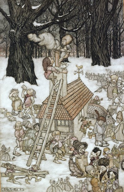 Dům postavený pro Maimie, 1906 od Arthur Rackham