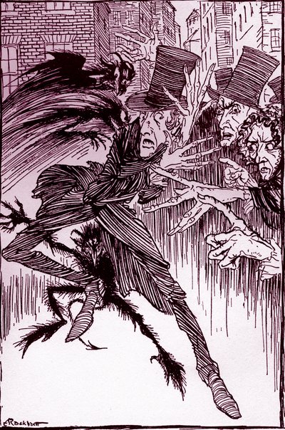 The Imp of the Perverse od Edgara Allana Poea od Arthur Rackham