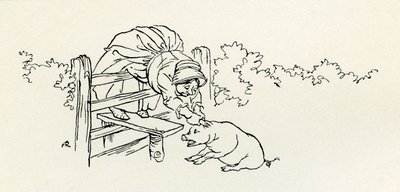 Stařena a její prase od Arthur Rackham