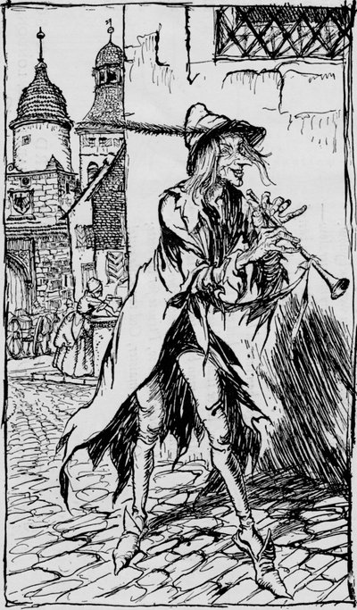 Krysař z Hamelnu, 1934 od Arthur Rackham