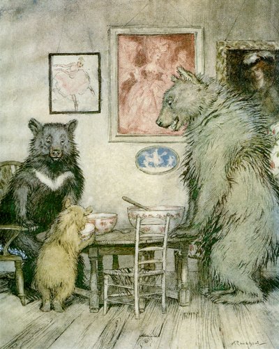 Tři medvědi od Arthur Rackham