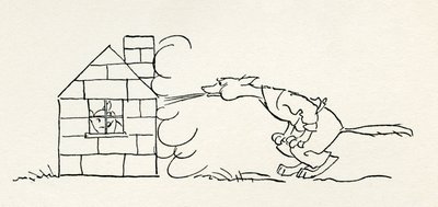 Tři malé prasátka od Arthur Rackham