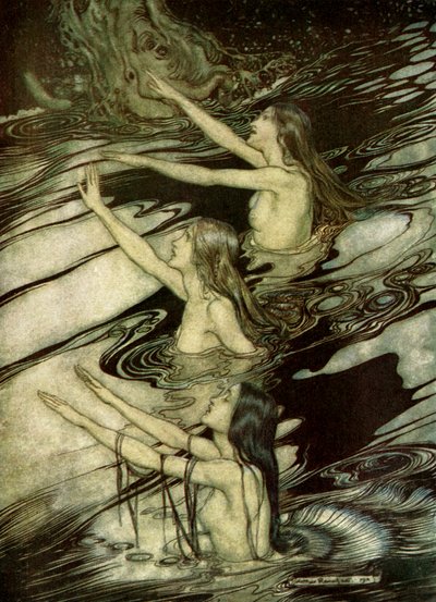 Soumrak bohů Göttterdämmerung od Arthur Rackham